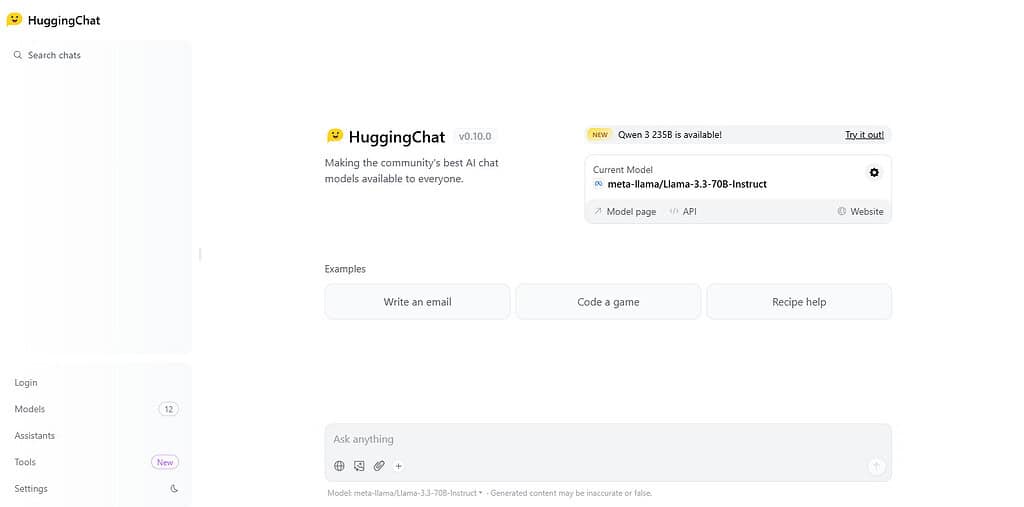HuggingChat