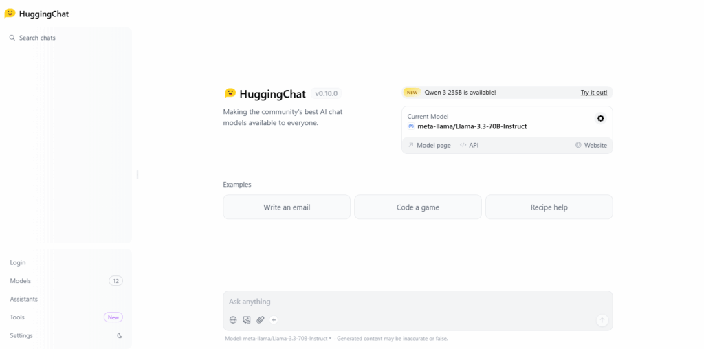 HuggingChat