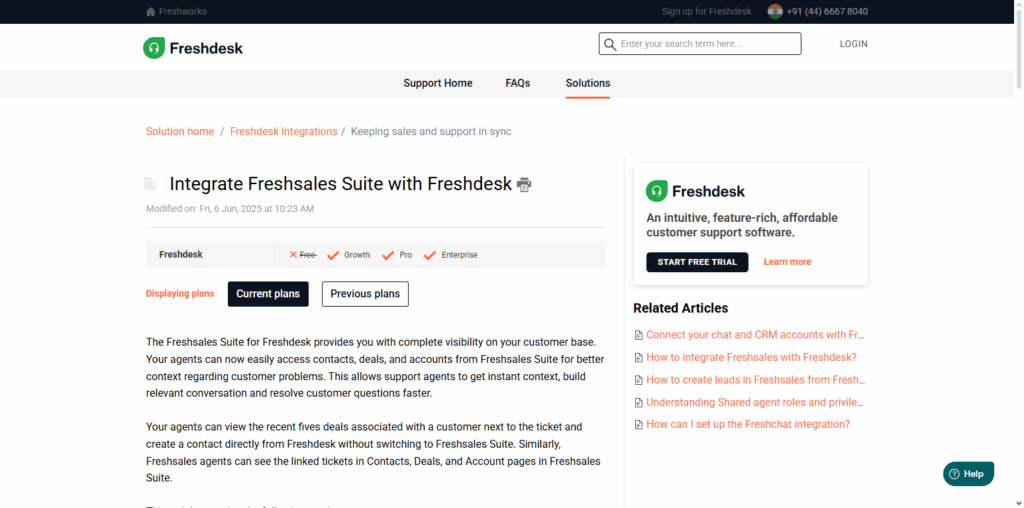 Freshworks Suite (Freshsales, Freshdesk)