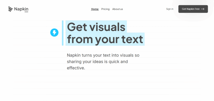 Napkin AI – Simplify Complex Ideas with AI-Powered Summaries
