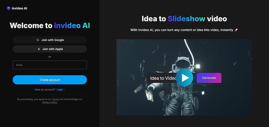 Sign Up on the Website