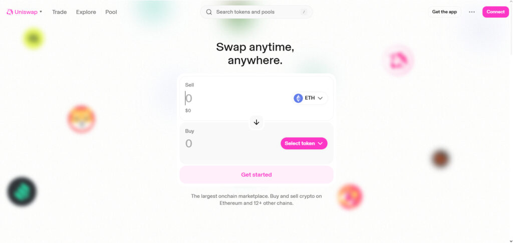 Step 1: Visit the Official Uniswap App
