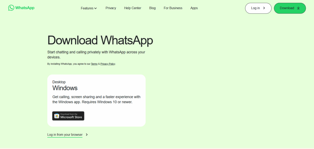 Launch WhatsApp on your PC