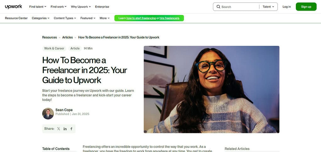 Create an Upwork Profile