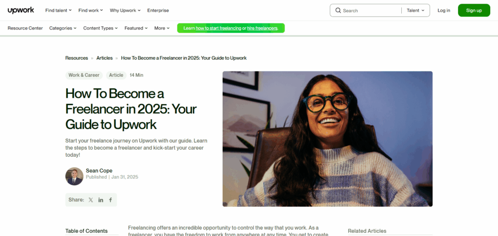 Create an Upwork Profile