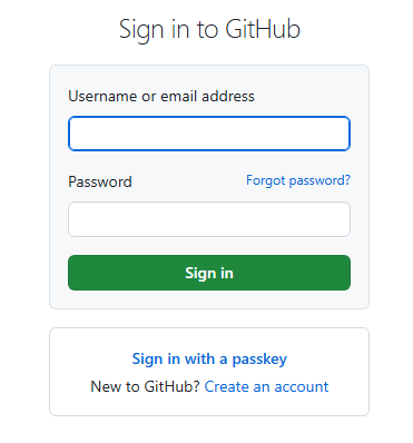 Sign in to GitHub