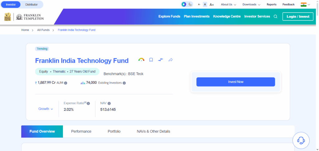 Franklin India Technology Fund