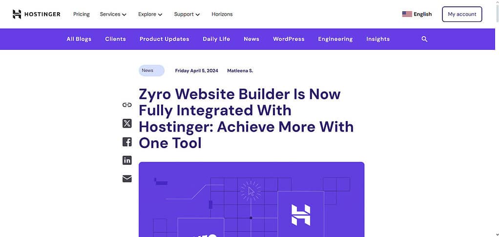 Zyro by Hostinger