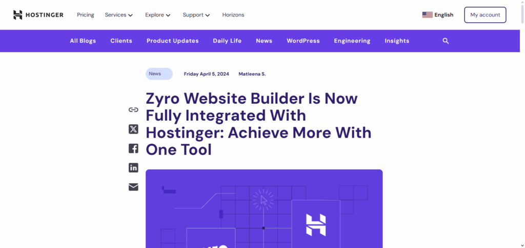 Zyro by Hostinger