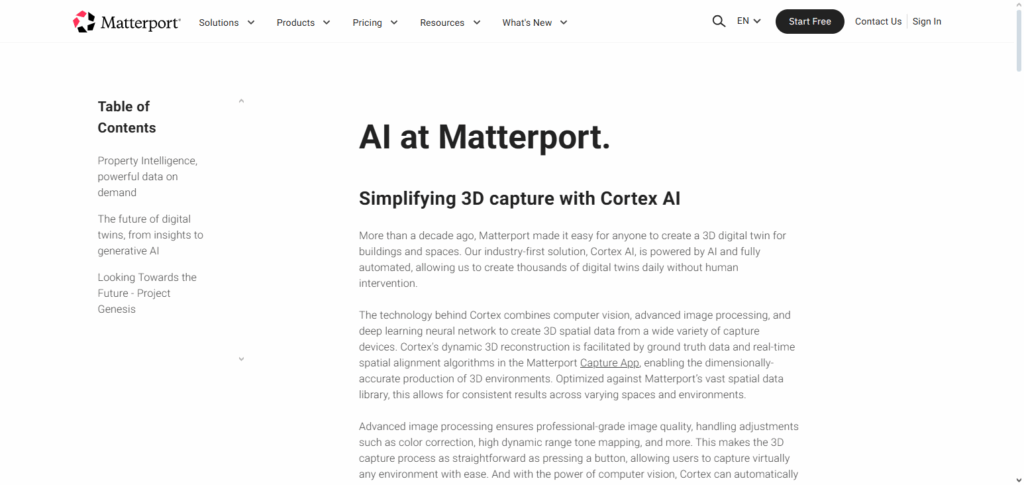 Matterport AI