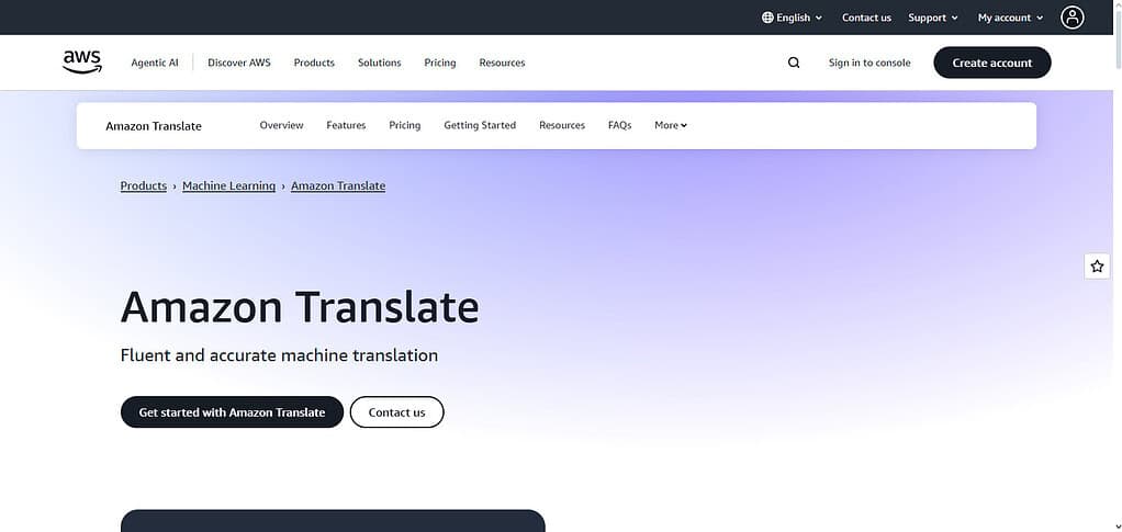 Amazon Translate