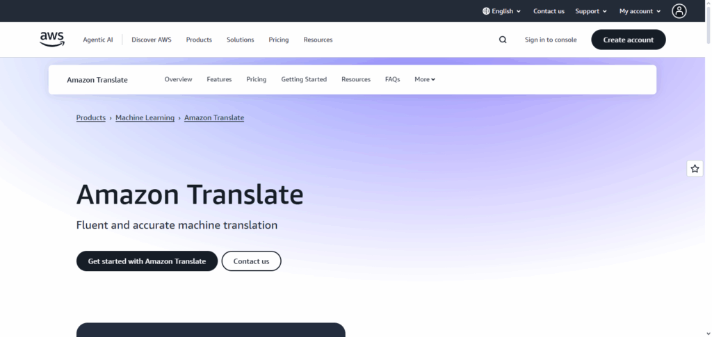 Amazon Translate