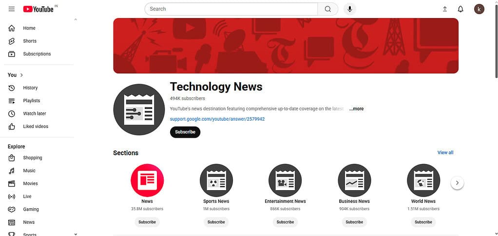 What is YouTube Tech Channel?