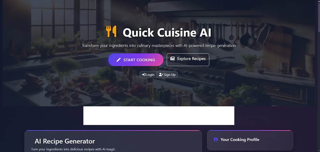 Quick Cuisine AI