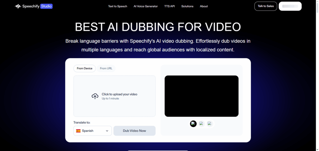 Speechify Dubbing