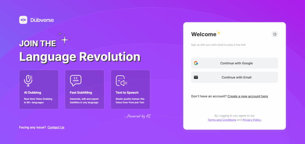 Click “Get Started”