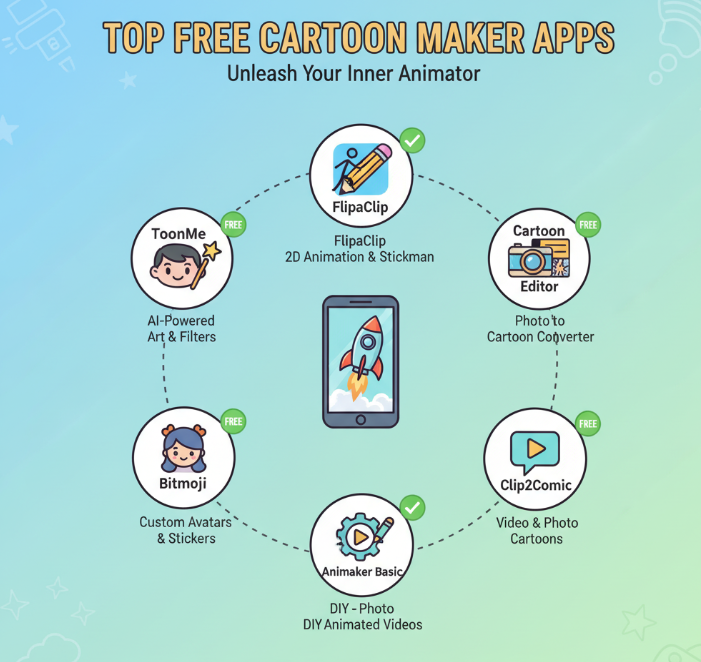 10 Best Free Cartoon Maker Apps for Creative and Fun Animations
