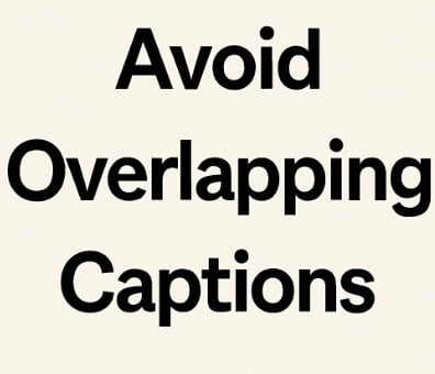 Avoid Overlapping Captions