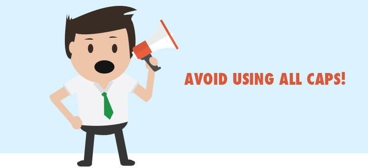 Avoid All Caps