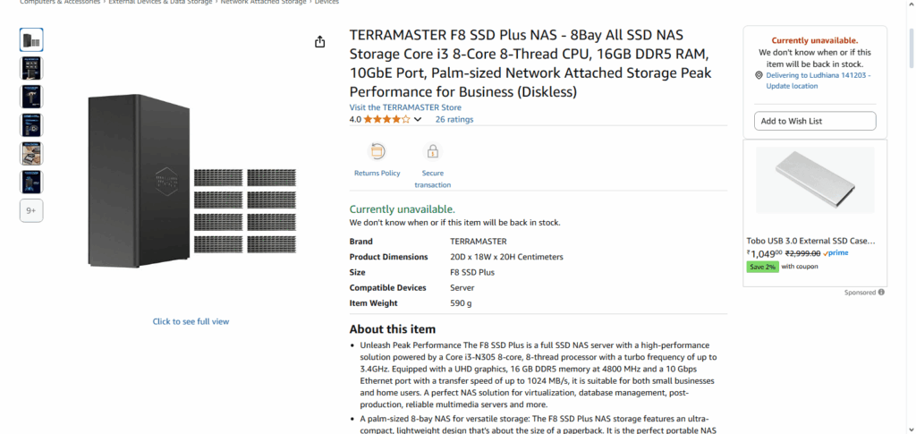 TerraMaster F8 SSD Plus