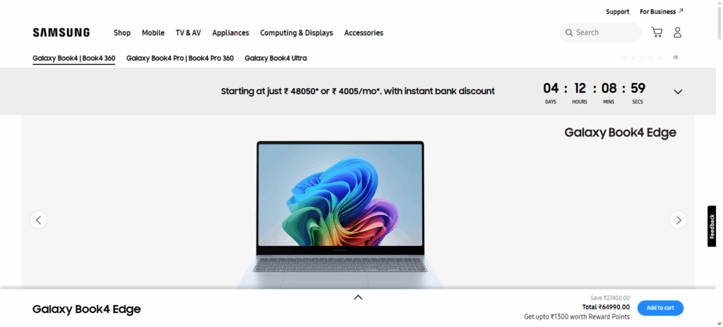 Samsung Galaxy Book4 Notebook