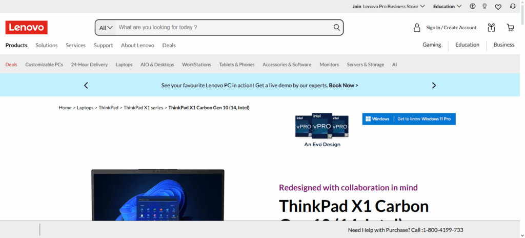 Lenovo ThinkPad X1 Carbon Gen 10