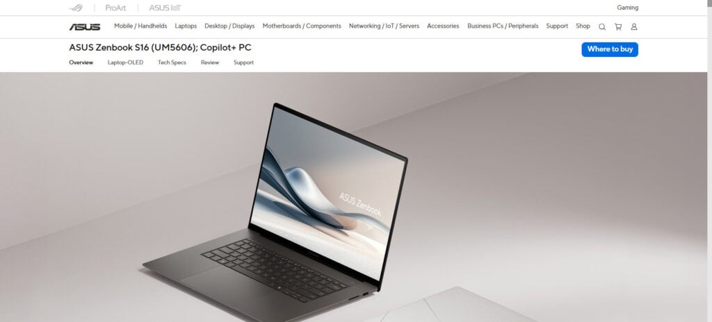 Asus Zenbook S 16 (2025)