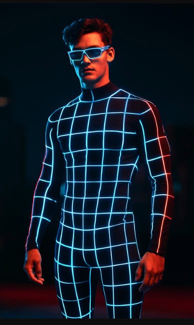 Neon Grid Bodysuit