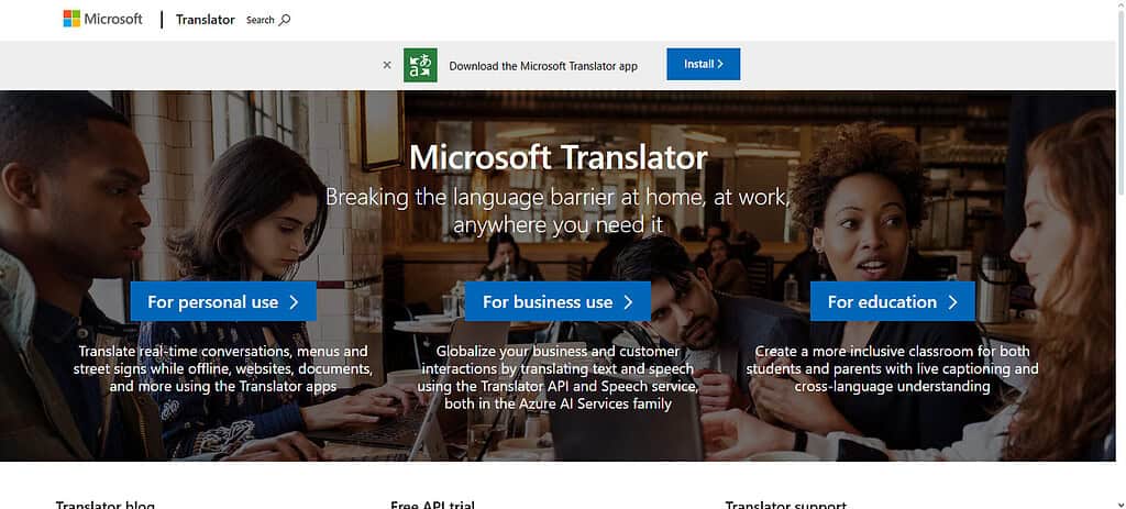 Microsoft Translator