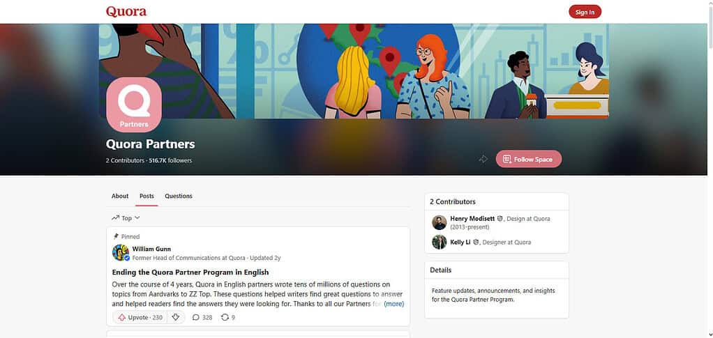 Quora Partner Program