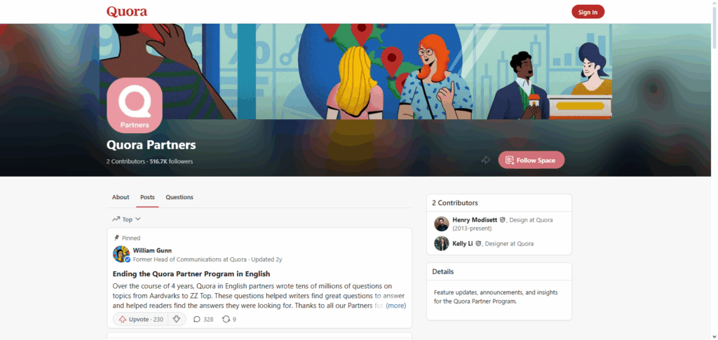 Quora Partner Program