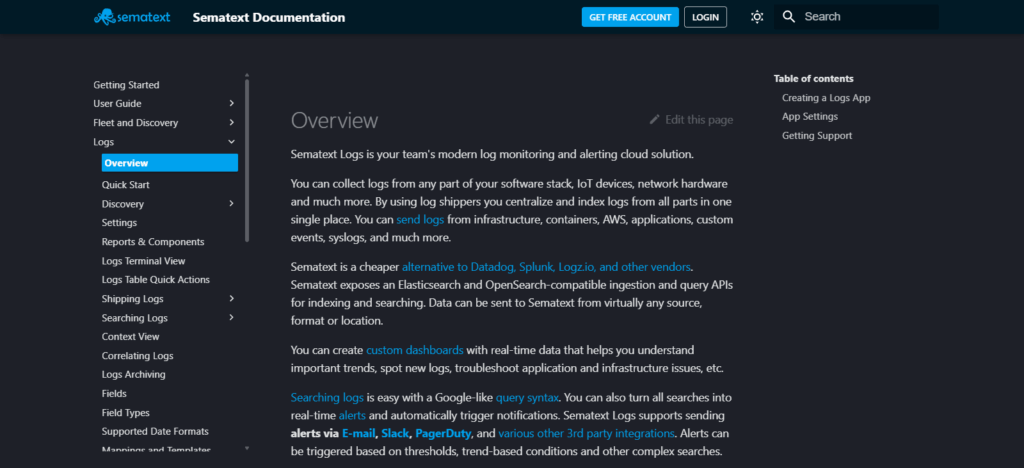 Sematext Logs