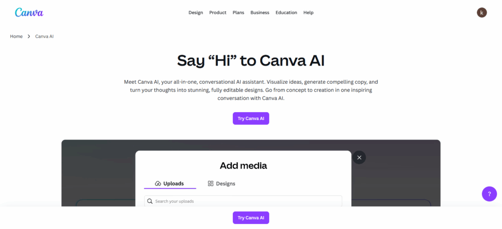Canva AI (Magic Media)