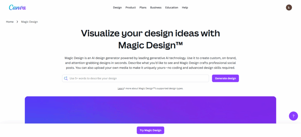 Canva Magic Design