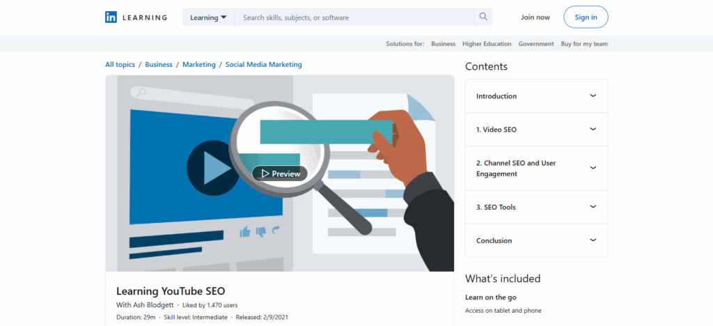 YouTube SEO with AI Tools – LinkedIn Learning