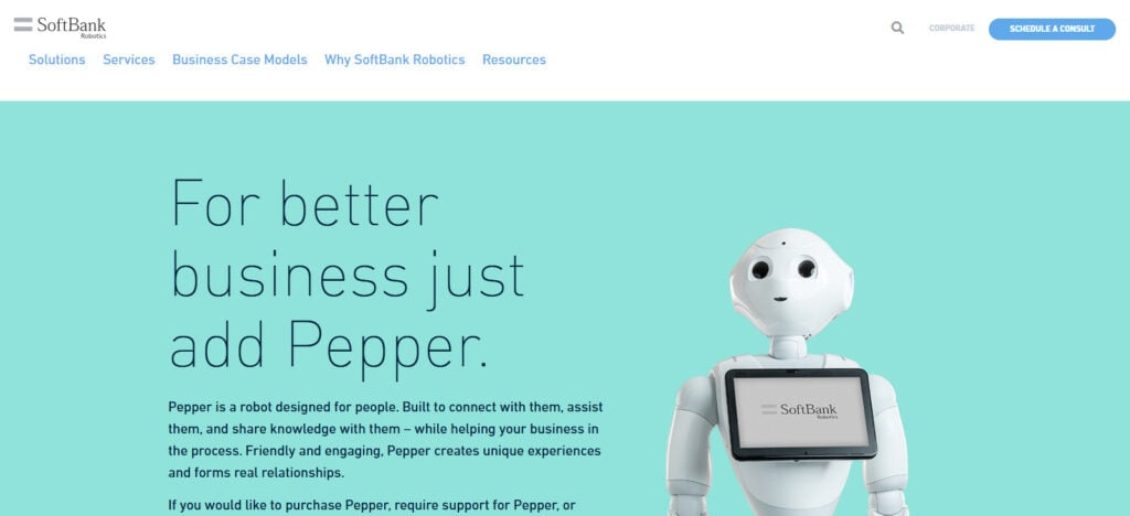 Pepper (by SoftBank Robotics)