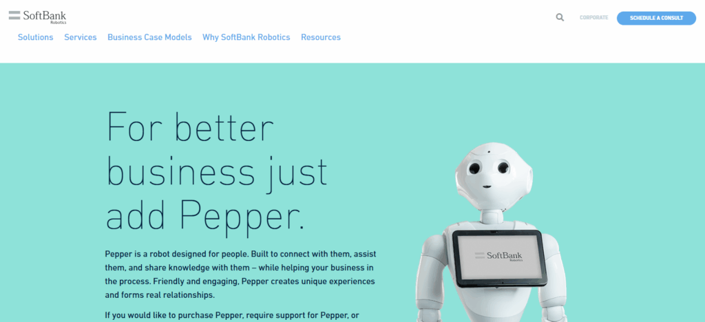 Pepper (by SoftBank Robotics)