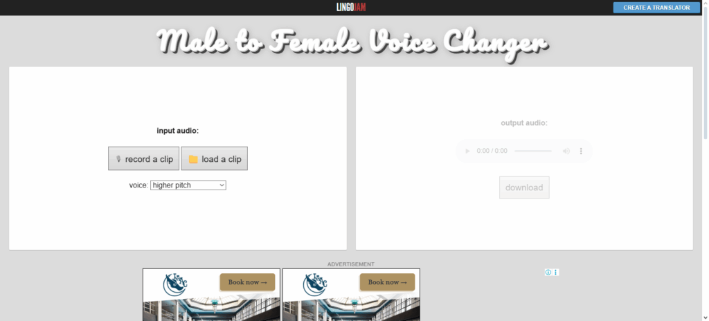 LingoJam Voice Changer