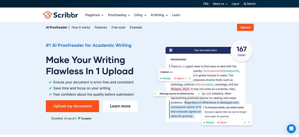 Scribbr AI Proofreader