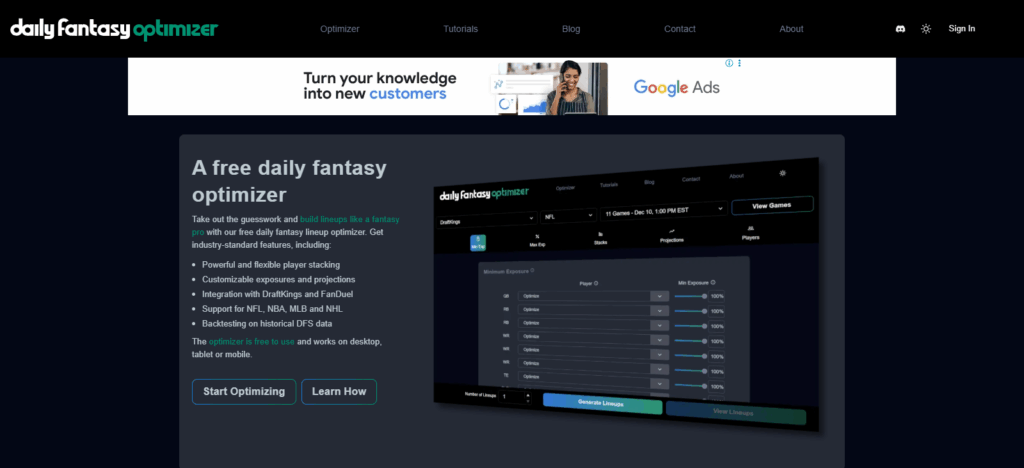 DailyFantasyOptimizer.com