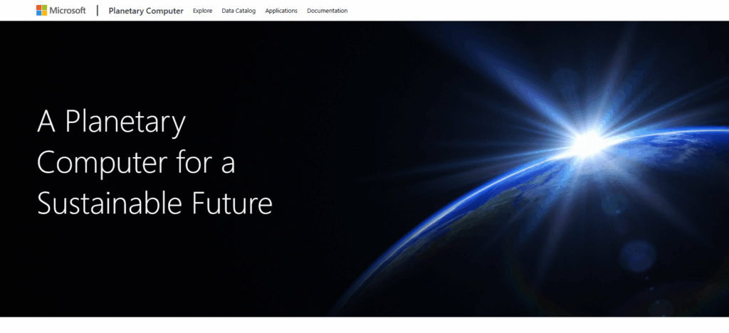 Microsoft Planetary Computer