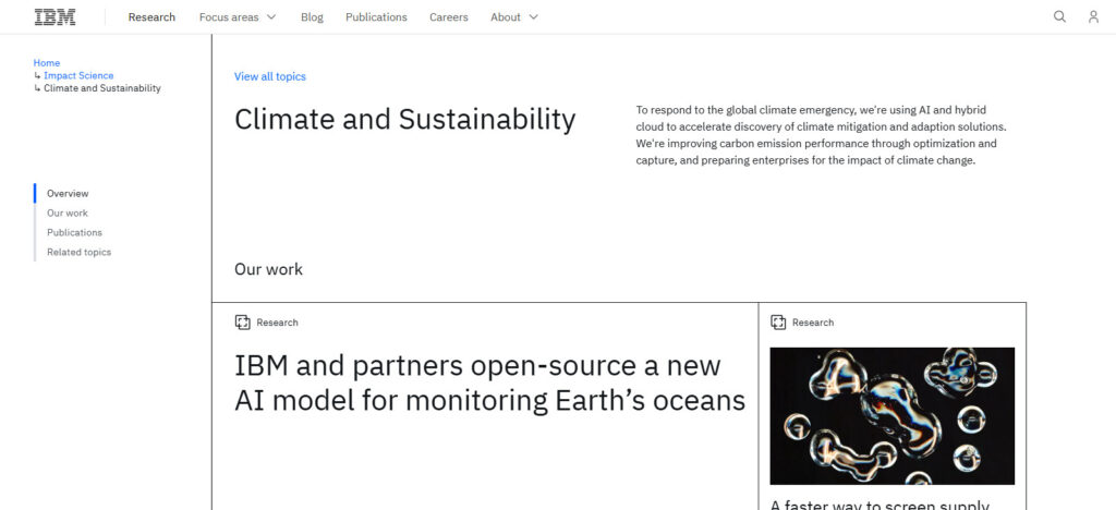 IBM Climate Impact AI