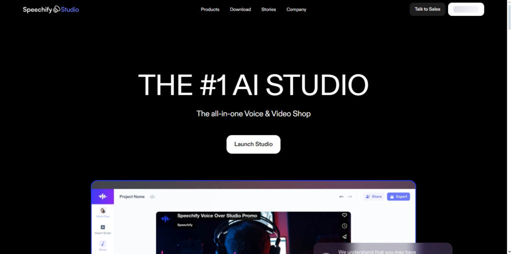 Speechify Studio