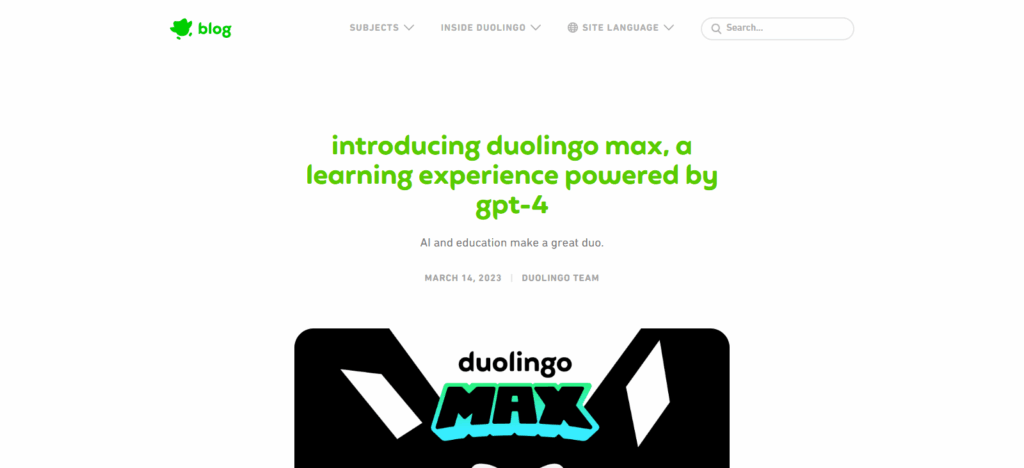 Duolingo Max