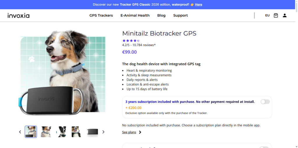 Invoxia Pet Tracker