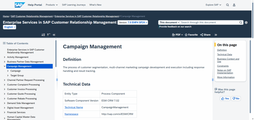 SAP Health Campaign Manager
