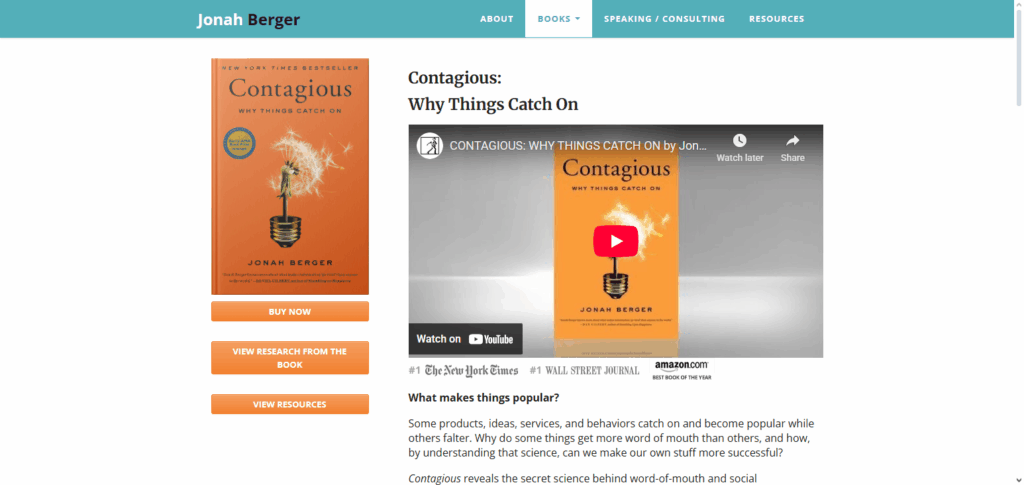 Contagious – Jonah Berger