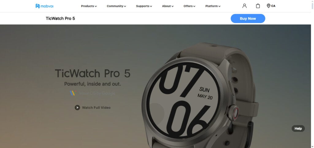 Mobvoi TicWatch Pro 5