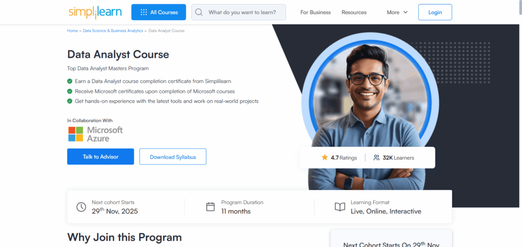 Simplilearn Data Analytics