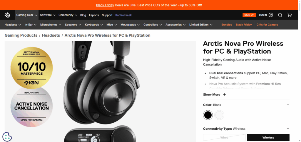SteelSeries Arctis Nova Pro Wireless